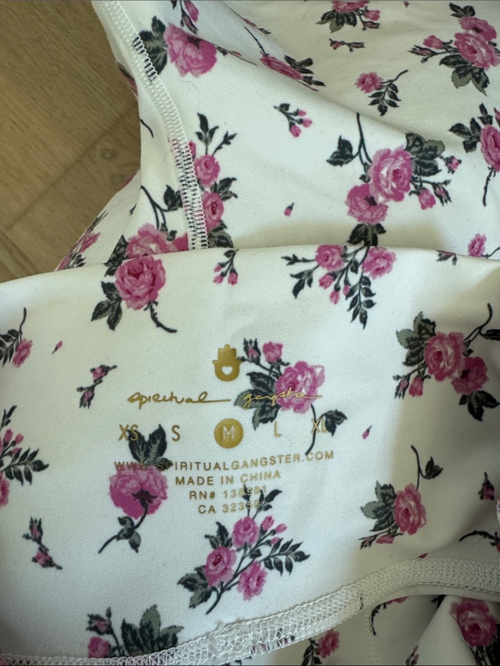 Spiritual Gangster floral biker short - medium - Picture 3 of 3